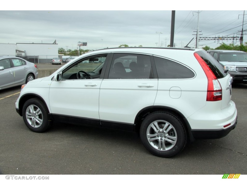 2010 CR-V EX-L AWD - Taffeta White / Gray photo #13