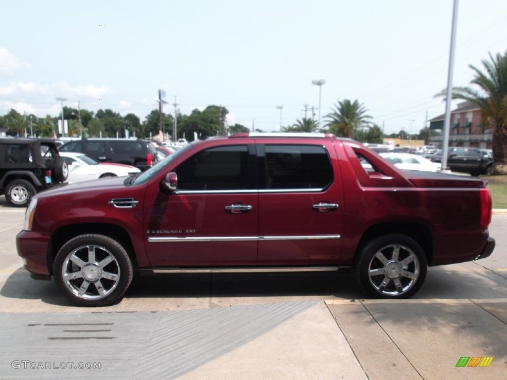 2008 Escalade EXT AWD - Sonoma Red / Cocoa/Light Cashmere photo #5