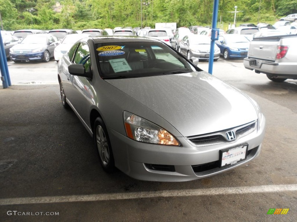 2007 Accord EX-L Coupe - Alabaster Silver Metallic / Black photo #1