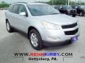 2012 Silver Ice Metallic Chevrolet Traverse LT  photo #1