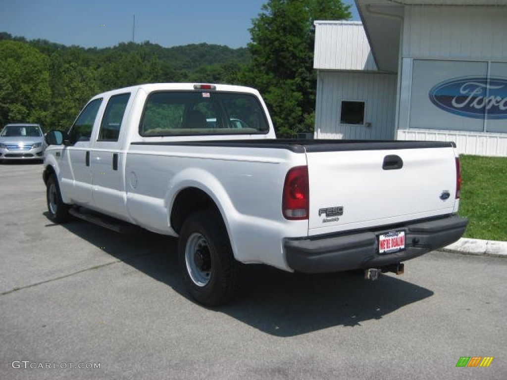 2002 F250 Super Duty XL Crew Cab - Oxford White / Medium Parchment photo #8