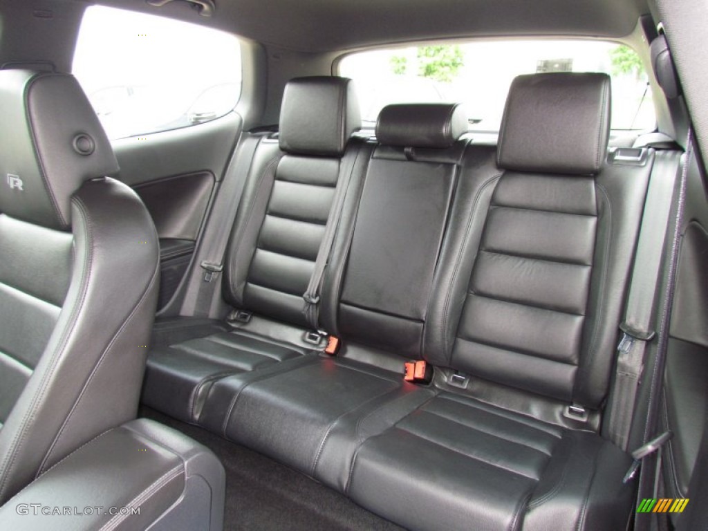 R Titan Black Leather Interior 2012 Volkswagen Golf R 2 Door 4Motion Photo #65693780