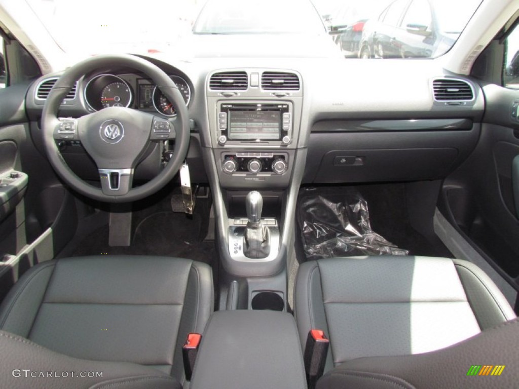 2012 Jetta TDI SportWagen - Black / Titan Black photo #5