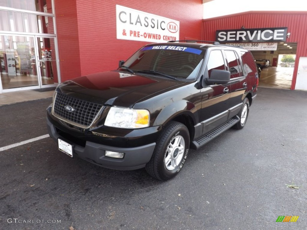 2003 Expedition XLT - Black Clearcoat / Flint Grey photo #1