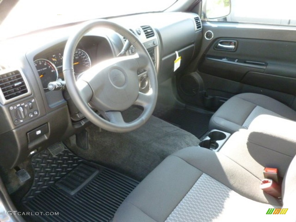 Ebony Interior 2012 Chevrolet Colorado LT Extended Cab 4x4 Photo #65694449