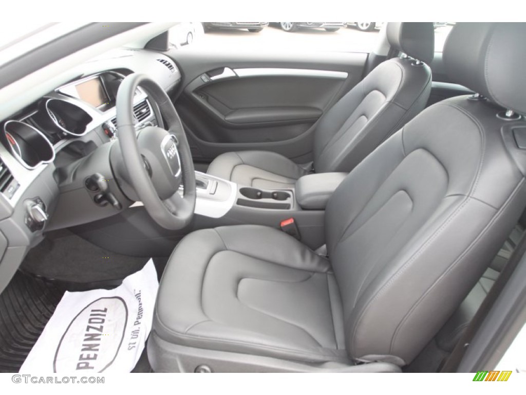 Black Interior 2012 Audi A5 2.0T quattro Coupe Photo #65697329