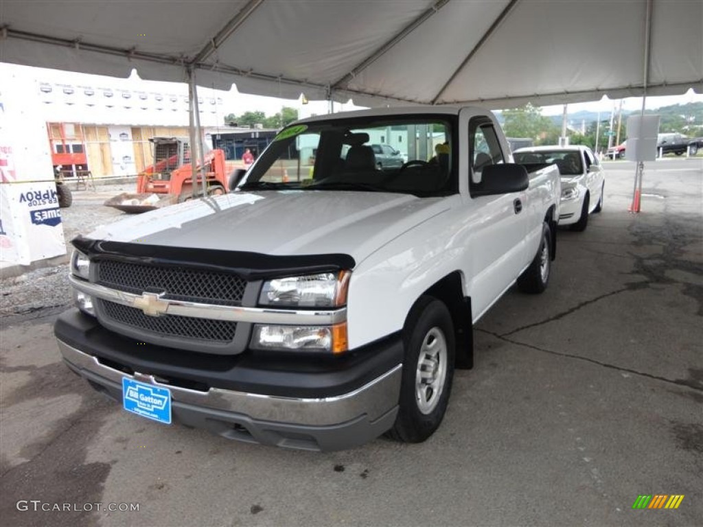 2004 Silverado 1500 Regular Cab - Summit White / Dark Charcoal photo #10