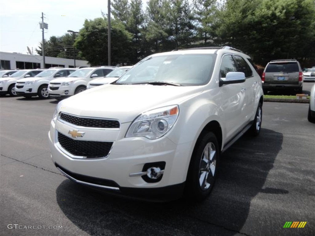 2012 Equinox LTZ - White Diamond Tricoat / Light Titanium/Jet Black photo #2