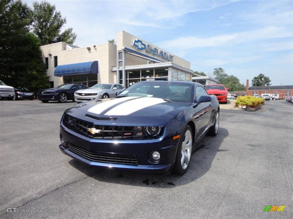 2012 Camaro SS/RS Coupe - Imperial Blue Metallic / Black photo #2