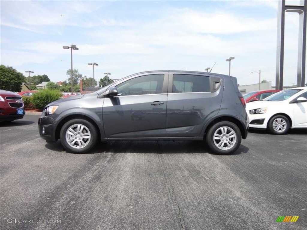 Cyber Gray Metallic 2012 Chevrolet Sonic LT Hatch Exterior Photo #65698589