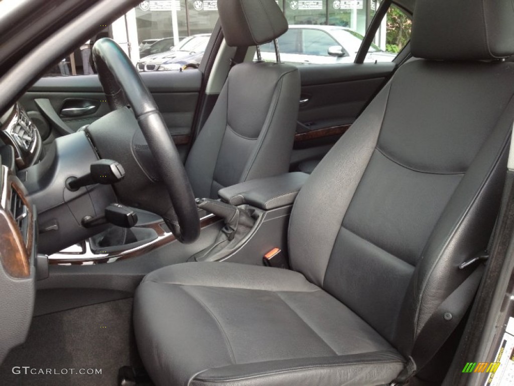 Black Interior 2007 BMW 3 Series 328xi Sedan Photo #65699312