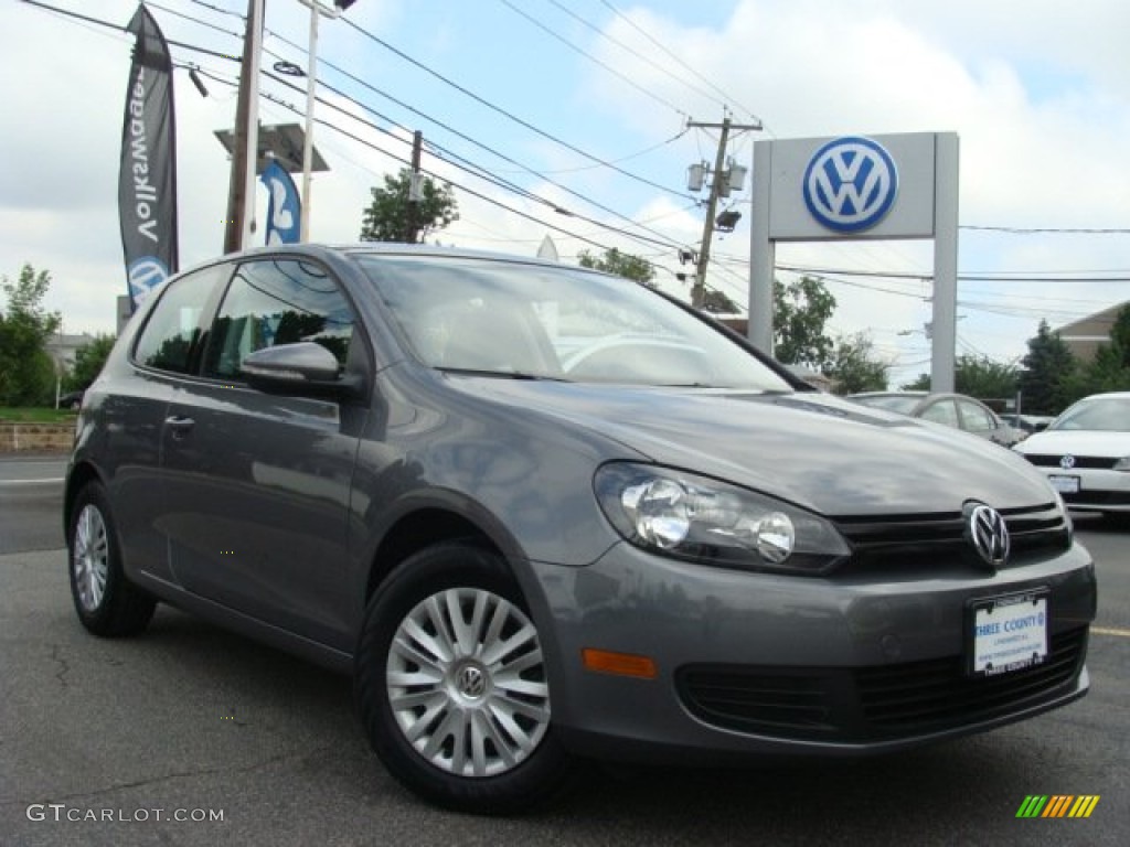 2010 Golf 2 Door - United Gray Metallic / Titan Black photo #1