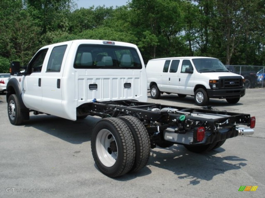 Oxford White 2012 Ford F550 Super Duty XL Crew Cab 4x4 Chassis Exterior Photo #65702951