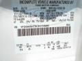 Z1: Oxford White 2012 Ford F550 Super Duty XL Crew Cab 4x4 Chassis Color Code