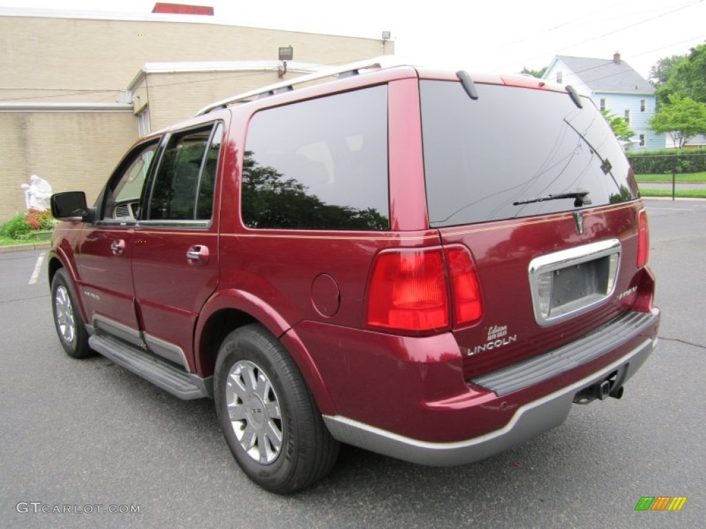 2004 Navigator Luxury - Merlot Red Metallic / Light Parchment photo #5
