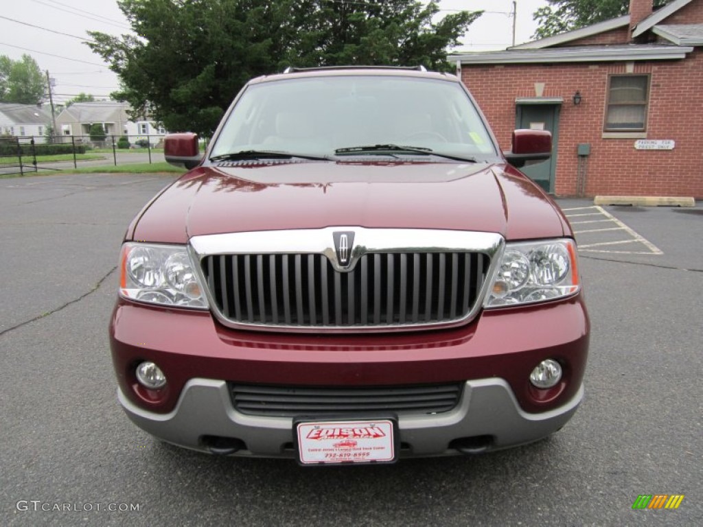 2004 Navigator Luxury - Merlot Red Metallic / Light Parchment photo #11
