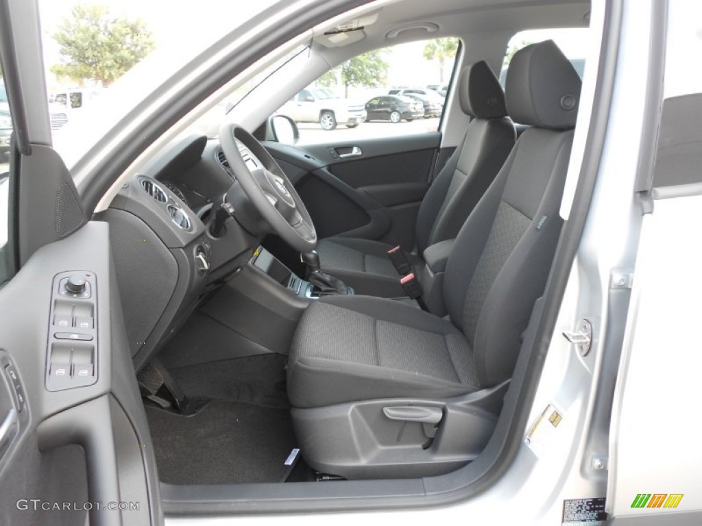 Black Interior 2012 Volkswagen Tiguan S Photo #65706347