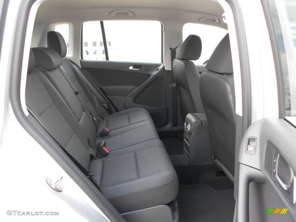 Black Interior 2012 Volkswagen Tiguan S Photo #65706376