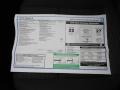 2012 Volkswagen Tiguan S Window Sticker