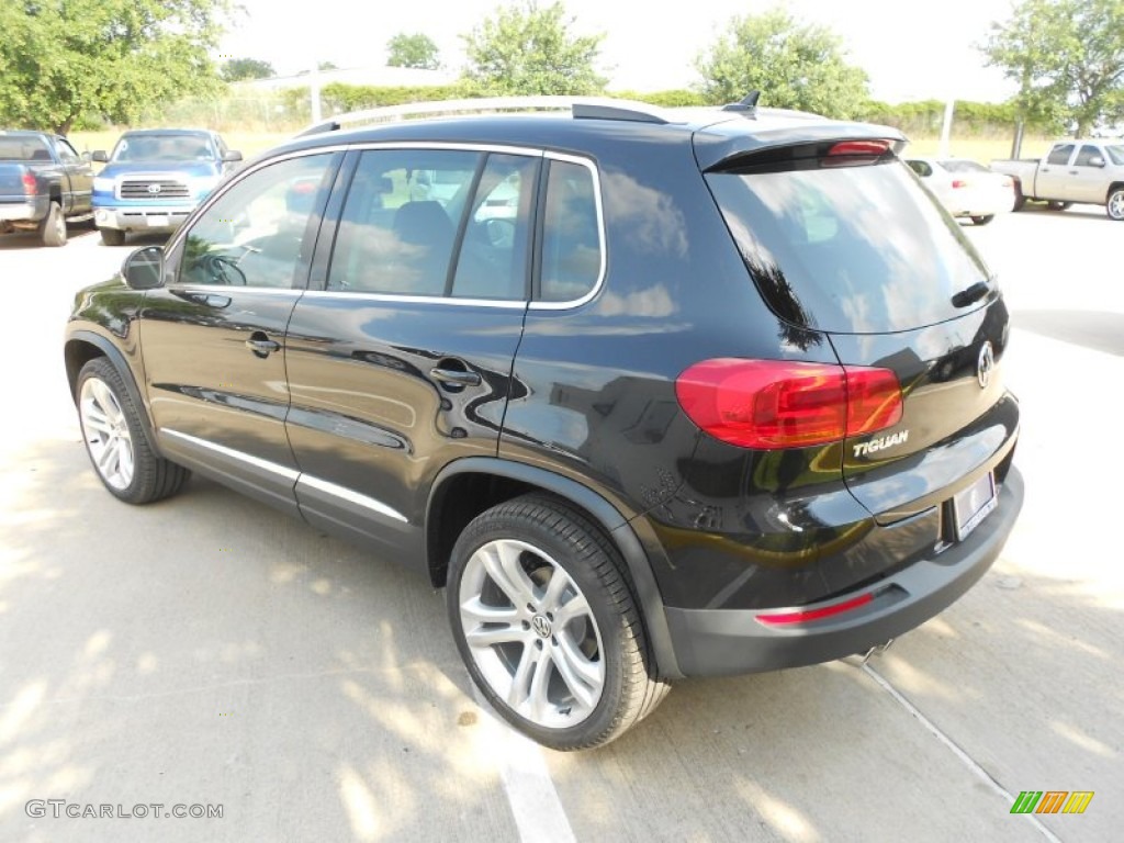 2012 Tiguan SEL - Deep Black Metallic / Black photo #5