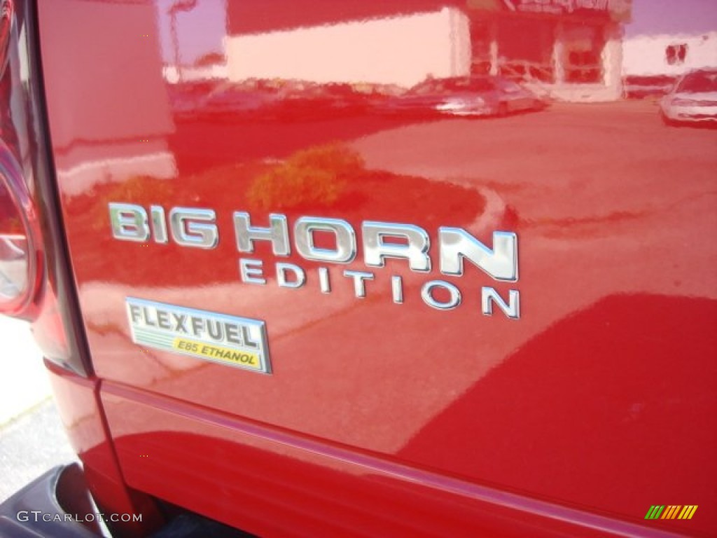 2007 Ram 1500 Big Horn Edition Quad Cab 4x4 - Flame Red / Khaki Beige photo #24