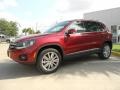 Wild Cherry Metallic 2012 Volkswagen Tiguan SE Exterior