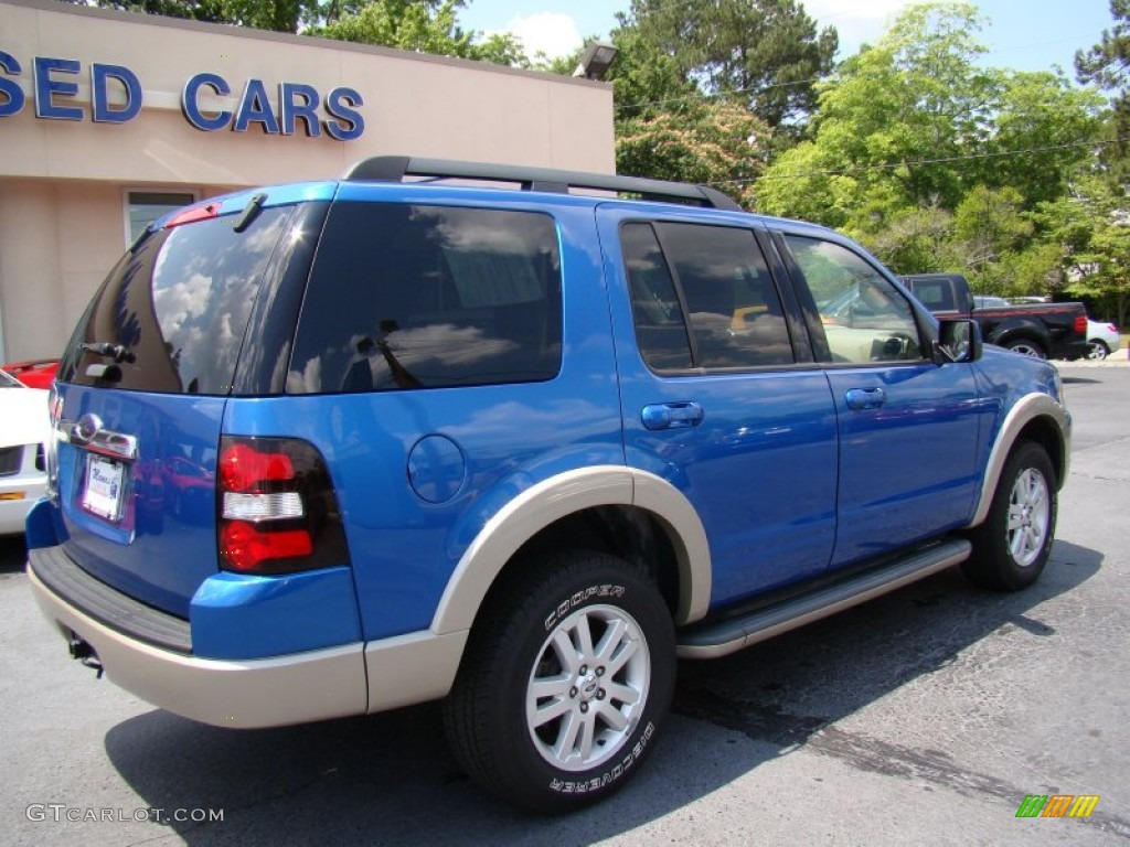 2010 Explorer Eddie Bauer - Blue Flame Metallic / Camel photo #8