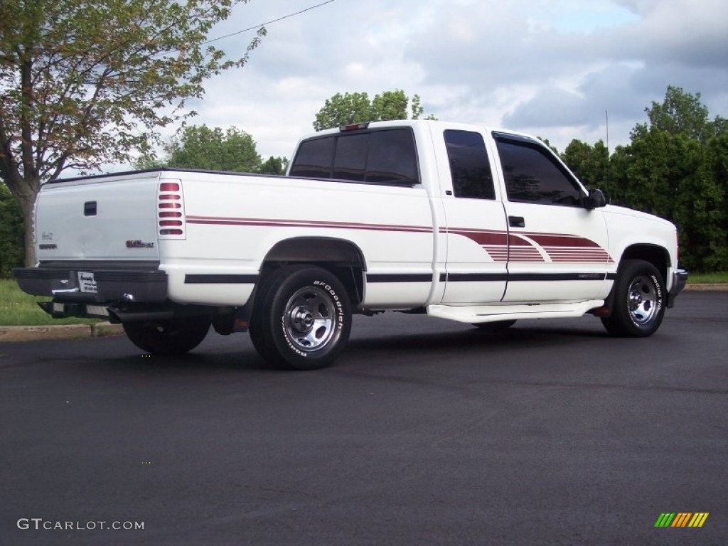 Olympic White 1997 GMC Sierra 1500 SLT Extended Cab Exterior Photo #65707913