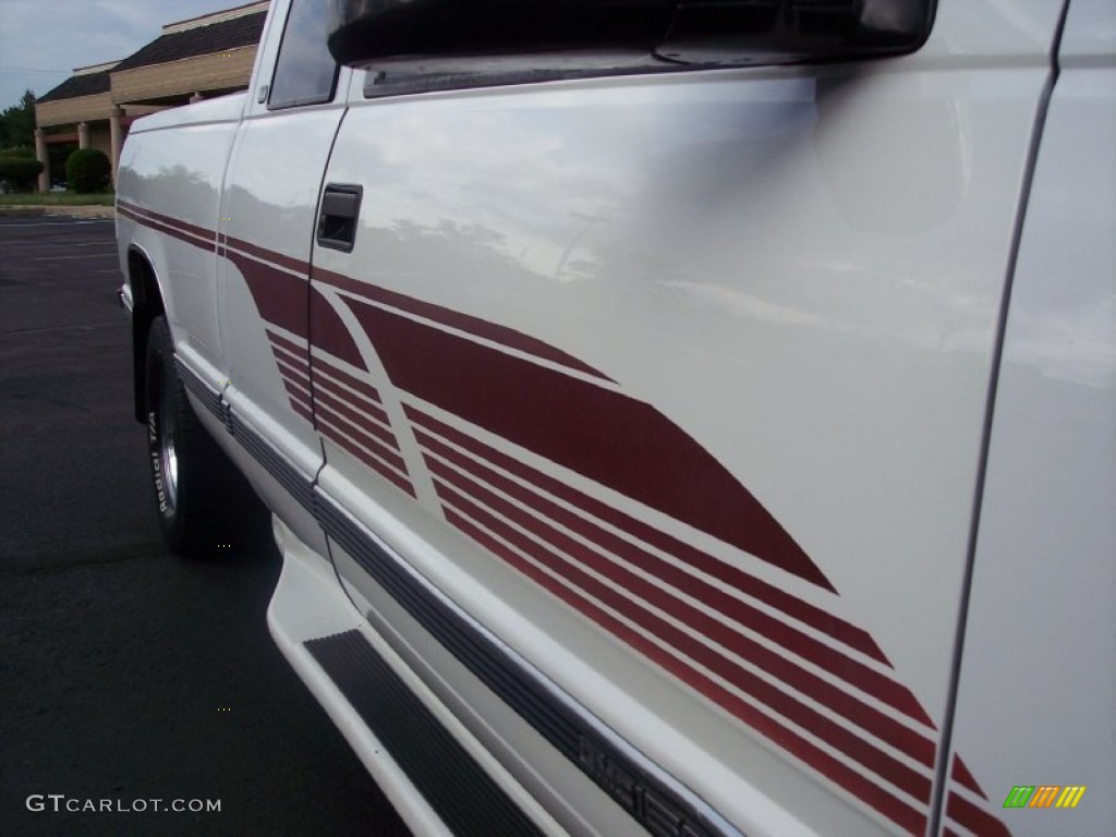 1997 Sierra 1500 SLT Extended Cab - Olympic White / Pewter Gray photo #24