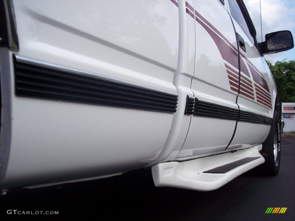1997 Sierra 1500 SLT Extended Cab - Olympic White / Pewter Gray photo #28