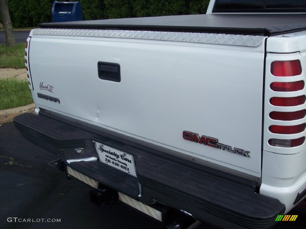 1997 Sierra 1500 SLT Extended Cab - Olympic White / Pewter Gray photo #30