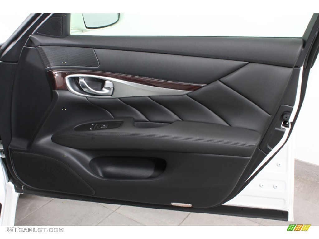 2012 Infiniti M 37x AWD Sedan Graphite Door Panel Photo #65709926