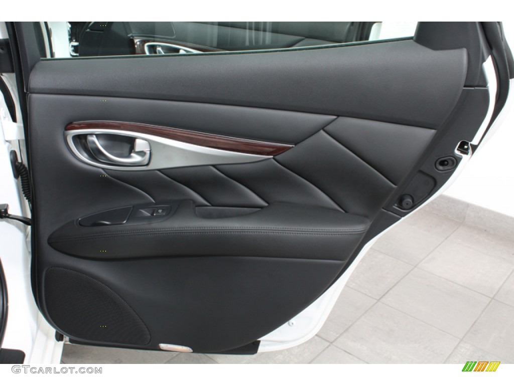 2012 Infiniti M 37x AWD Sedan Graphite Door Panel Photo #65709935