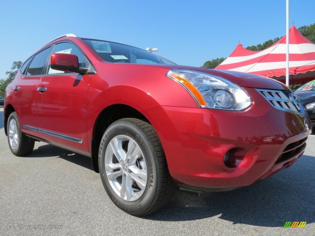 Cayenne Red 2012 Nissan Rogue SV Exterior Photo #65711642