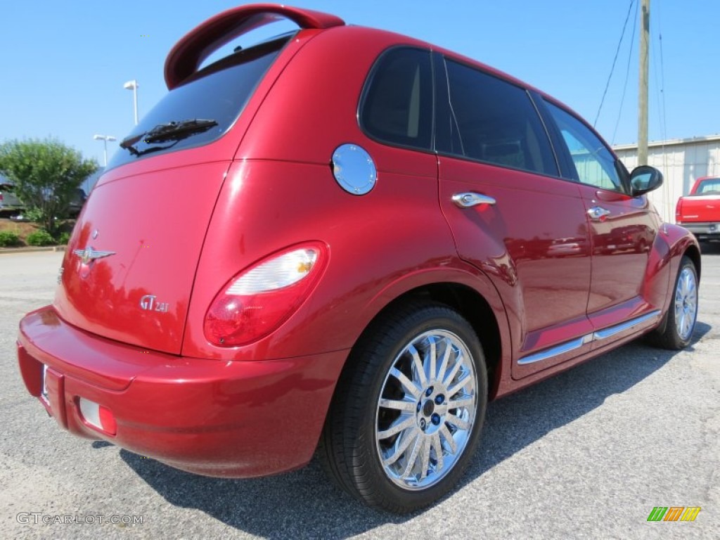 2007 PT Cruiser GT - Inferno Red Crystal Pearl / Pastel Pebble Beige photo #7