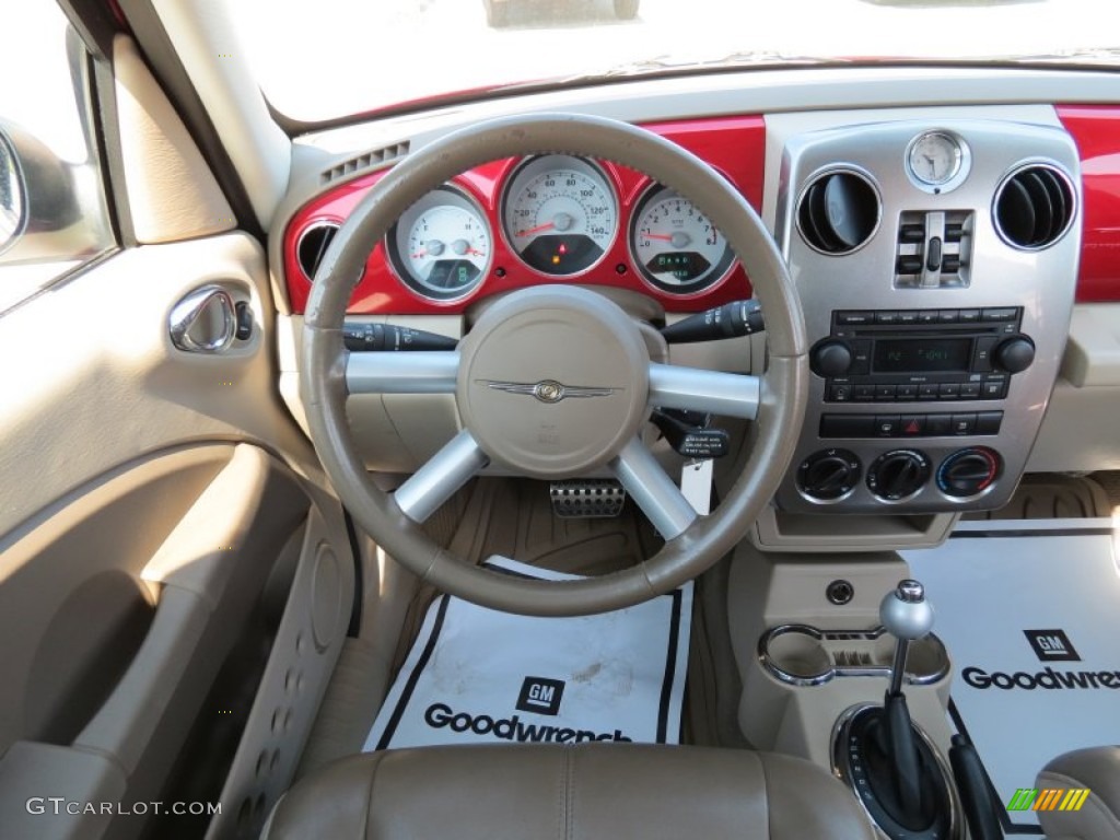 2007 PT Cruiser GT - Inferno Red Crystal Pearl / Pastel Pebble Beige photo #20