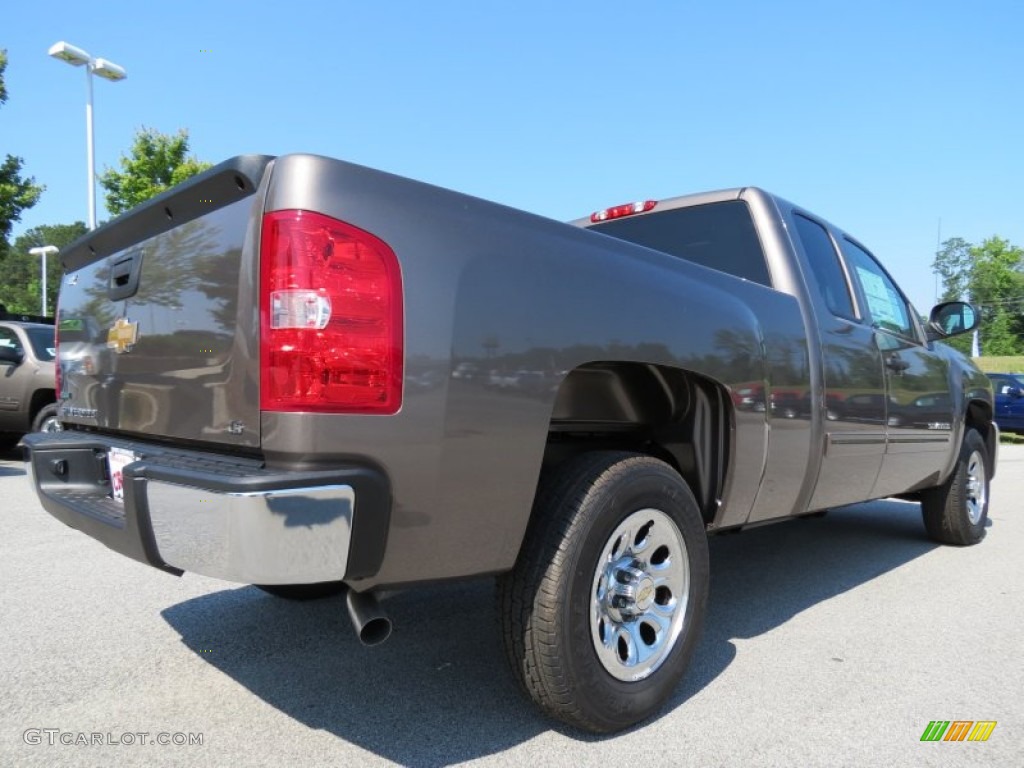 2012 Silverado 1500 LS Extended Cab - Mocha Steel Metallic / Dark Titanium photo #7