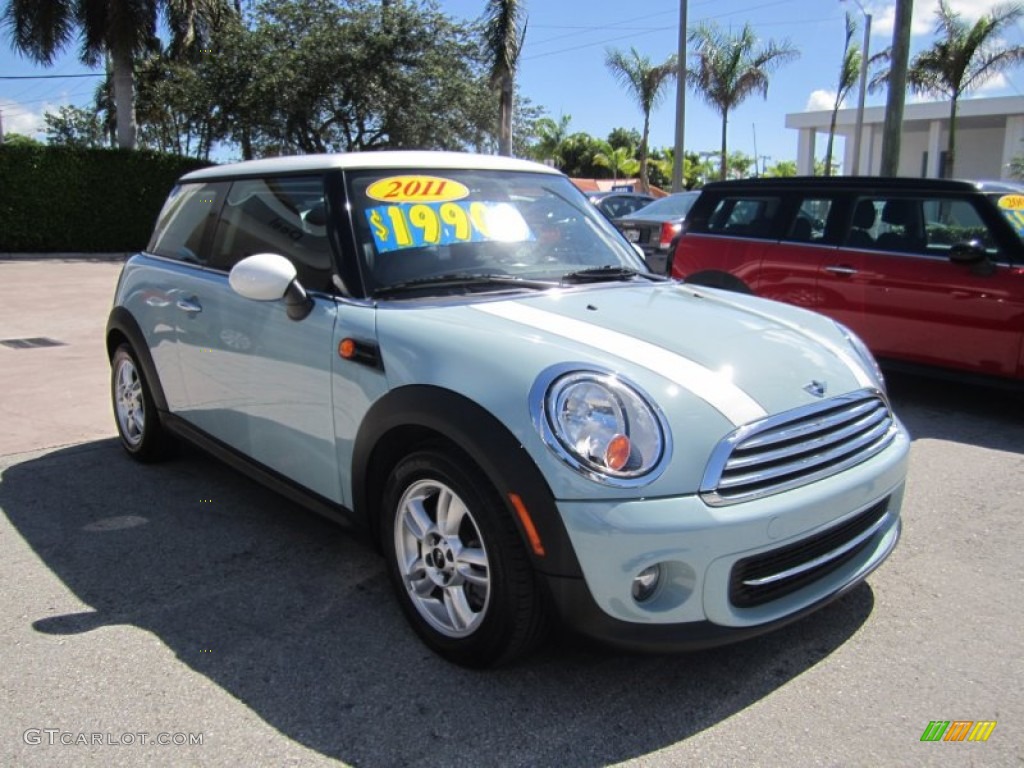 Ice Blue 2011 Mini Cooper Hardtop Exterior Photo #65714324