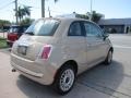 2012 Mocha Latte (Light Brown) Fiat 500 Lounge  photo #5