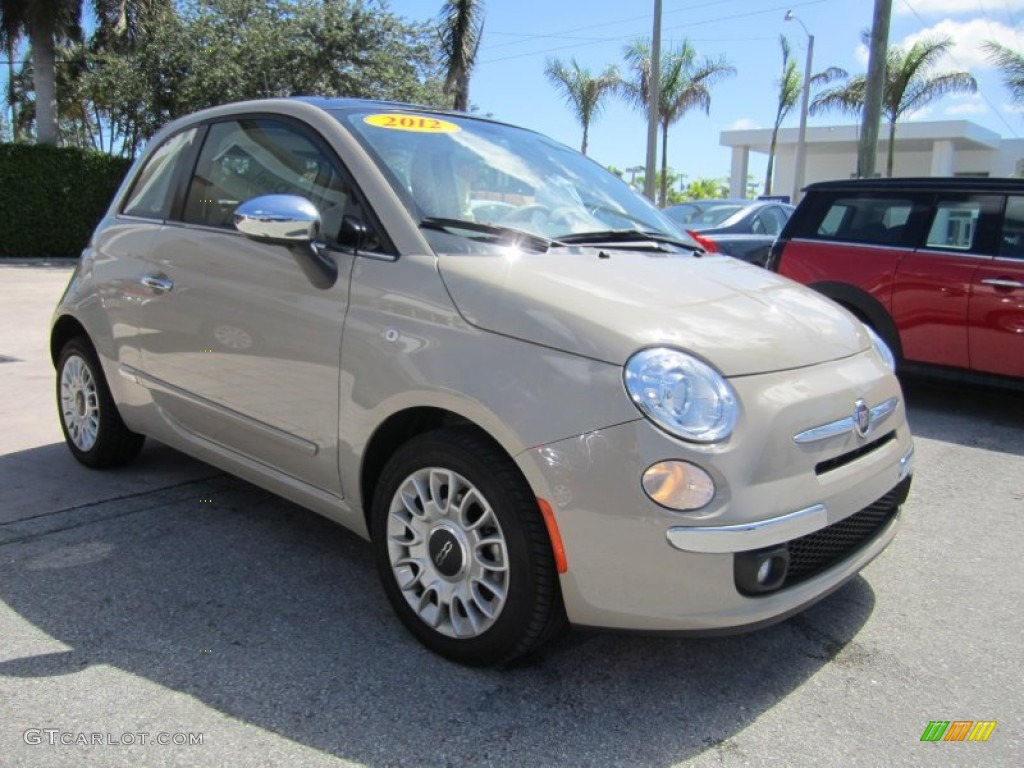 Mocha Latte (Light Brown) 2012 Fiat 500 Lounge Exterior Photo #65714450