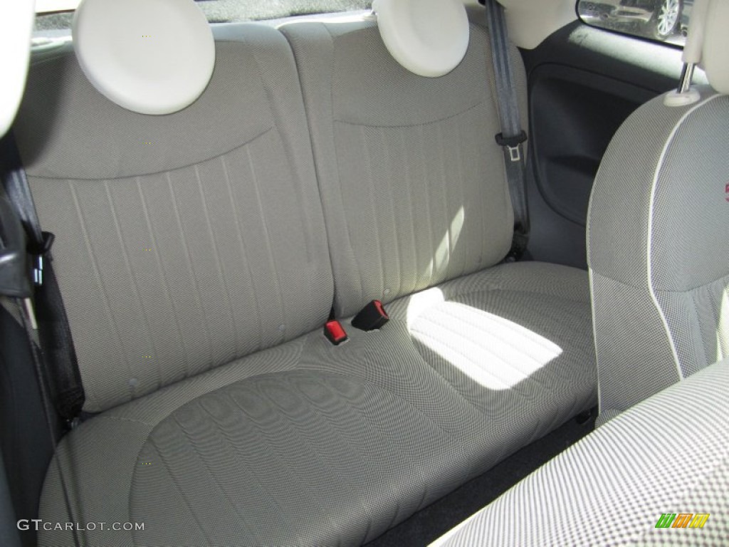 Tessuto Avorio-Nero/Avorio (Ivory-Black/Ivory) Interior 2012 Fiat 500 Lounge Photo #65714483