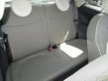 2012 Fiat 500 Tessuto Avorio-Nero/Avorio (Ivory-Black/Ivory) Interior Rear Seat Photo