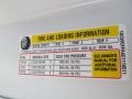 2012 Chevrolet Express 2500 Cargo Van Info Tag