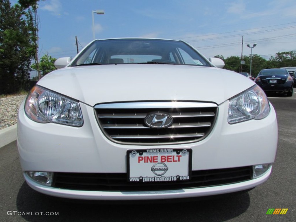 2009 Elantra GLS Sedan - Captiva White / Gray photo #2