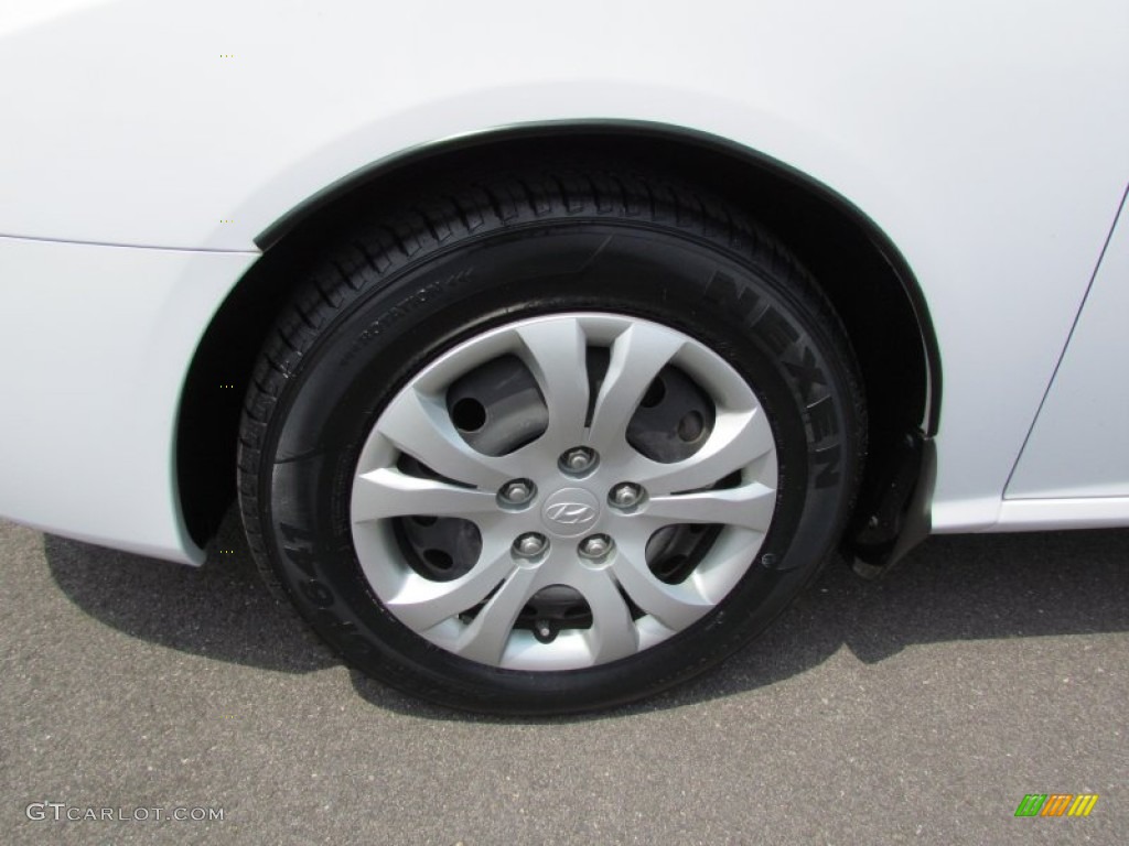 2009 Elantra GLS Sedan - Captiva White / Gray photo #3