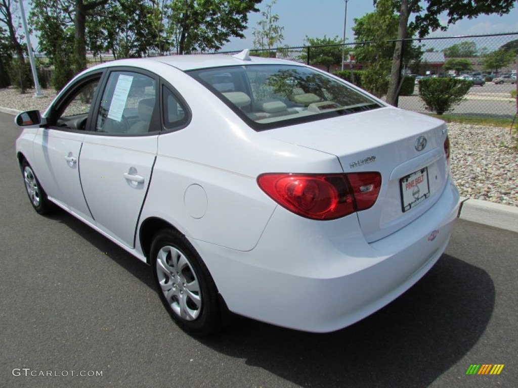 2009 Elantra GLS Sedan - Captiva White / Gray photo #5