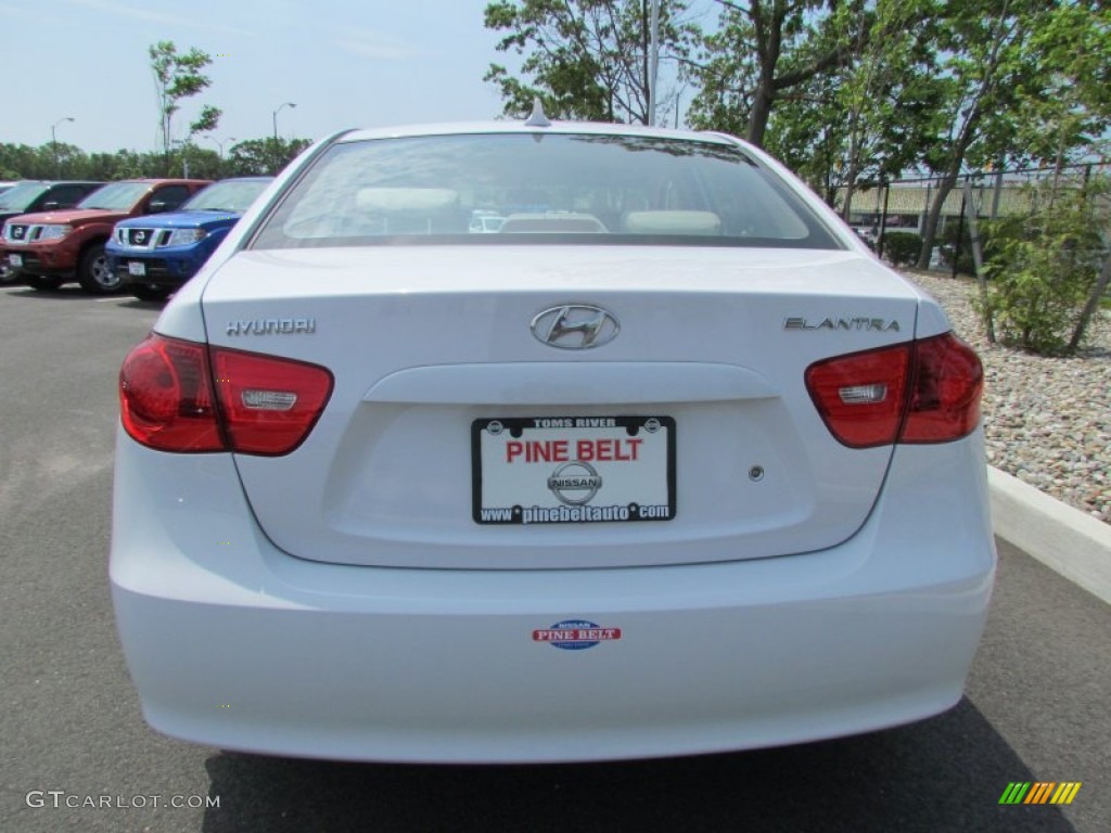 2009 Elantra GLS Sedan - Captiva White / Gray photo #6