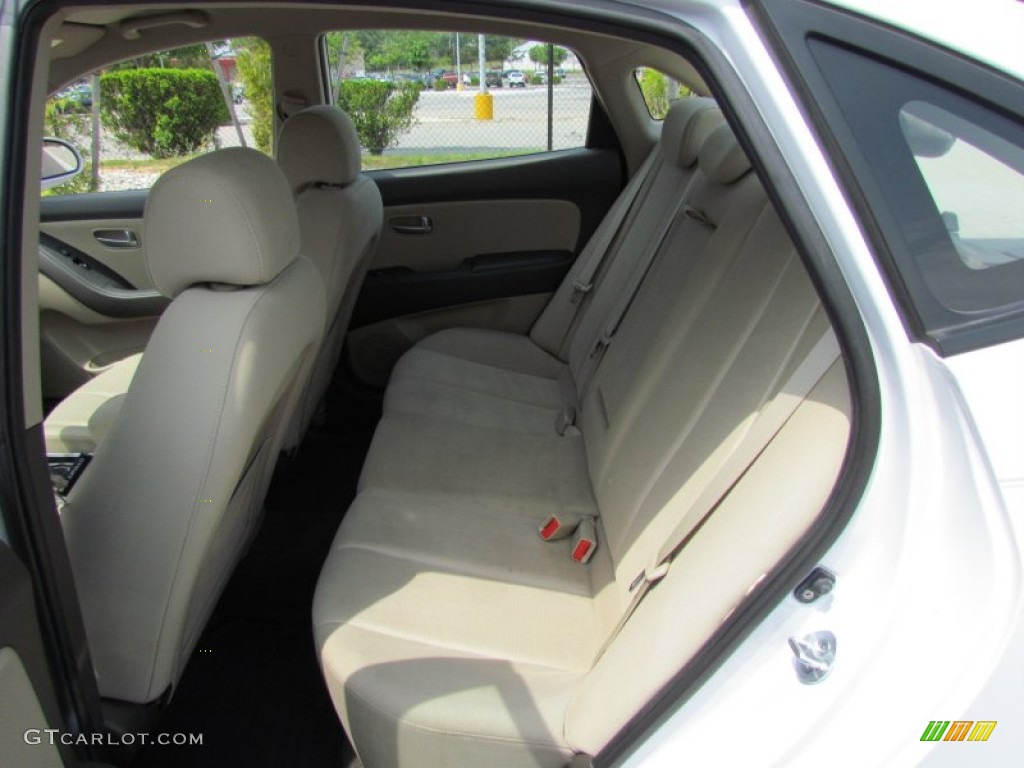 2009 Elantra GLS Sedan - Captiva White / Gray photo #7