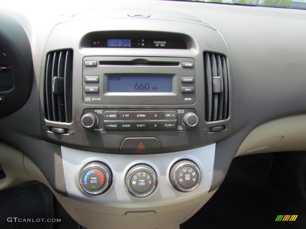 2009 Elantra GLS Sedan - Captiva White / Gray photo #14