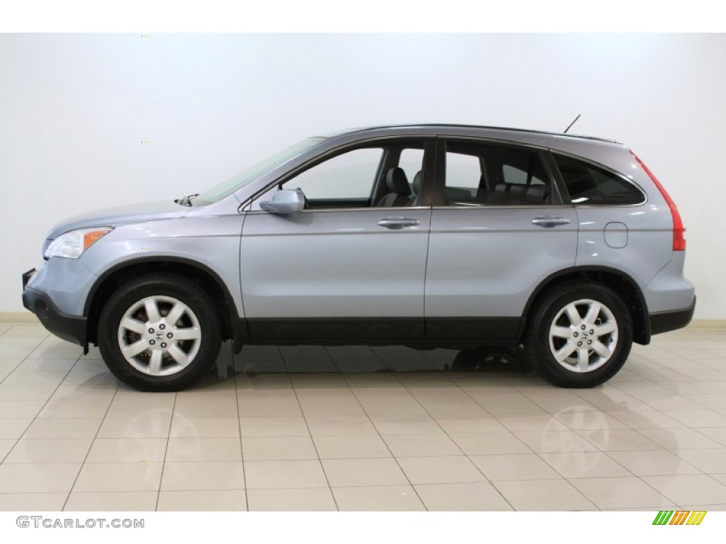 2009 CR-V EX-L 4WD - Glacier Blue Metallic / Gray photo #4